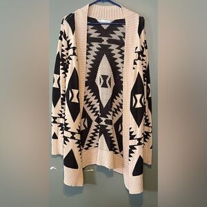 Maurices Black and Cream Patterned Sweaters XL!